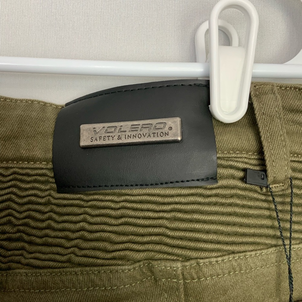 NWT VOLERO Sz 38 Army Green Motorcycle Riding Pants Moto Jeans Cargo Pockets - Picture 6 of 11